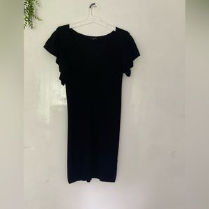 Express Black Ribbed Wool Dress Sz Small